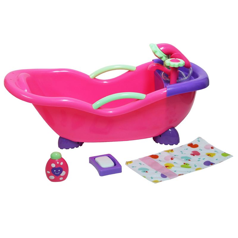 JC Toys For Keeps! Baby Doll Bath Tub with Accessories, 1 of 8