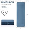 Gulches Yoga mat, one inch thickened high-density practice mat, tear-resistant practice yoga mat with straps, suitable for all kinds of yoga practice - 2 of 4