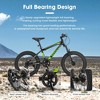 NAYSAYE Bicycle 20 Inch Mountain Bike for Kids with Disc Brakes and Front Suspension 7 Speed, Blackish Green, 63"*24.3"*35" - 3 of 4