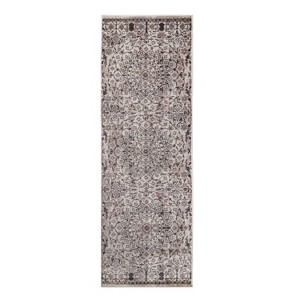 Floral Mandala Polypropylene Indoor Area Rug or Runner by Blue Nile Mills - 1 of 4