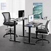 SUGIFT Drafting Chair Tall Office Chair Adjustable Swivel Rolling Mesh Height with Lumbar Support Arms Footrest for Adults Standing Desk - 2 of 4