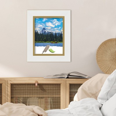 Eva White Gold Polystyrene Wall Picture Frame 11x14