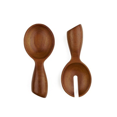 Nambe Sage Wood Servers