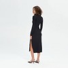 Women's Long Sleeve Faux Wrap Midi Bodycon Dress - A New Day™ - 2 of 3