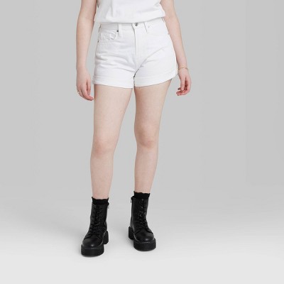 White Jean Shorts Target