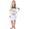 A Christmas Story Girl's Ralphie Striped Sleeve Nightgown Pajama Shirt Ralphie Red Foil - 3 of 4