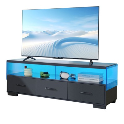 NicBex TV Stand for 65 Inch TV with 3 Drawers,TV Entertanment Center with 1 Storage Shelf,Modern TV Console Table for Living Room