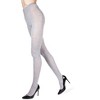 Memoi Women's Cashmere Blend Luxe Sweater Tights Lt Gray Heather M-L - 2 of 4