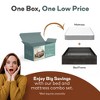 RealRooms DreamSaver Set Platform Bed Frame + Mattress Included.  Twin Size Platform Bed and 6-Inch Mattress Set - 3 of 4