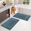 Modern Absorbent Bath Mat (Set of 2), 22" x 35" by Blue Nile Mills - 2 of 4