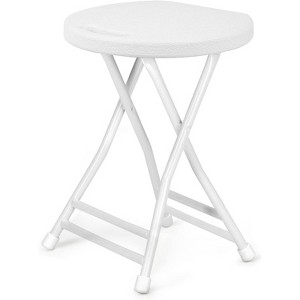 Folding Stool, Backless 18-Inch Stool, Portable with Handle, Foldable Bar Stool, Anti-Slip Feet, 600Lbs Capacity, for Bar Stools Kitchen Home Indoor - 1 of 4