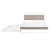 Metal Platform Bed Frame with Trundle, Platform Bed with Upholstered Headboard and USB Ports - 4 of 4