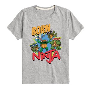 Boys' - Teenage Mutant Ninja Turtles Mutant Mayhem - Born To Be A Ninja Short Sleeve Graphic T-Shirt - 1 of 4