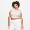 Women's Cap Sleeve High Neck Smocked Graphic T-Shirt - Wild Fable™ - 2 of 3