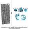 Big Dot of Happiness Yeti to Party - Paper Straw Decor - Abominable Snowman Party or Birthday Party Striped Decorative Straws - Set of 24 - 3 of 4