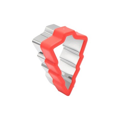 Unique Bargains Biscuit Cutter Medium Christmas Tree Cookie Cutter Hand Wash Stainless Steel Plastic 2.5"x3.2"1.6" 1Pcs