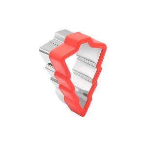 Unique Bargains Biscuit Cutter Medium Christmas Tree Cookie Cutter Hand Wash Stainless Steel Plastic 2.5"x3.2"1.6" 1Pcs - 1 of 4