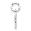 Black Bow Jewelry 14k White Gold, Sadie Collection, Mini Satin Script Initial H Charm - 2 of 4