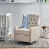 Fabric Manual Recliner Chair with 360-Degree Swivel - 4 of 4