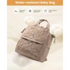 Itopfox Large Diaper Backpack with Changing Pad, Stroller Buckles, Insulated Bottle Holders & Wipes Dispenser, Khaki - 3 of 4