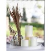 Assorted Pillar Candles Set of 3 ¨C Sizes 3", 4", 8" Unscented Dripless Large Candles, Rustic Style Long Burning for Weddings, Home Decor ¨C Ivory - 4 of 4
