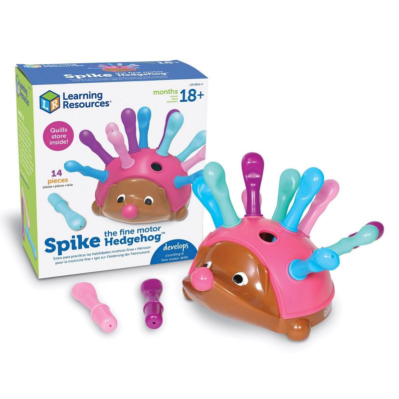 Learning Resources Spike The Fine Motor Hedgehog Pink, 1 of 6