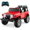 Costway 12V Licensed Toyota FJ40 RC 2 Seater Ride On Truck Car w/ Laser Light & Music RC w/ Laser Light & Music - 2 of 4