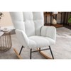 NicBex Rocking Chair Accent Chair Mid Century Modern Glider Rocking Chair with Padded Seat for Living Room, Bedroom - 4 of 4