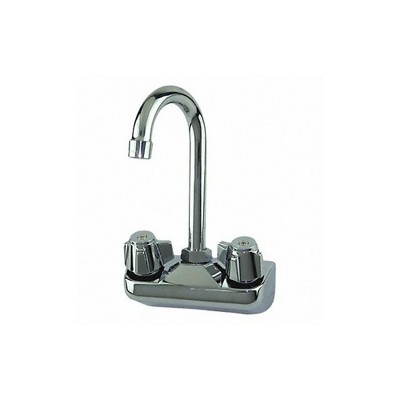 Dominion Commercial Faucets  Gooseneck,Chrome,Brass,2.0gpm 77-9116