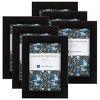 Hasting Home Set of 6, Black Picture Frames Set with Stand and Hooks - 2 of 4