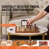 VEVOR Magnetic Wooden Chess Set, 15 inch 2-IN-1 Chess Checkers Game Set, Folding Chess Board Games for Adults Kids, 2 Queens Portable Travel Gift - 3 of 4