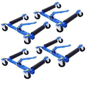 NAYSAYE Hand Truck Dolly Set of 4 Heavy Duty Wheel Dolly 1250lb Capacity for Garage and Workshop, Blue, 24"*9"*132" - 1 of 4