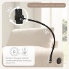 ModernLuxe Single Sofa Chaise Lounge Couch Accent Chair with Storage Ottoman, Adjustable Phone Holder, USB&Type-C Charger, Storage Pockets, Chenille - 4 of 4