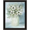 HomeRoots White Blooms Black Framed Print Wall Art - 4 of 4