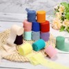 Unique Bargains DIY Crafts Party Gift Wrapping Fringe Chiffon Silk Ribbon 4 Rolls - 3 of 4