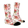 Christmas Cardinals Women Printed Crew Socks Funny Funky Socks Soft Polyester Novelty Gifts for Artists Men - 3 of 4