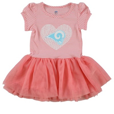 NFL Girls Sequin Heart W/Ram A-line Dress