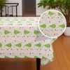 Unique Bargains Rectangular Table Cloth PE White Green 53.94"x107.87" 1 Pc - 2 of 4