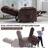 ChicFurnit Living Room Chair Arm Accent Chair Chenille / Leatheraire Power Lift Recliner with Massage Heat Dual Motor Elderly Chair for Living Room - 4 of 4