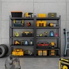 5 Tier Metal Shelves for Storage Garage Shelving 2000LBS Heavy Duty Storage Shelves ,47.2"W*18"D*78"H,Black - 3 of 4