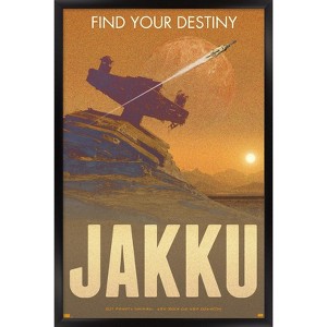 Trends International Star Wars: Jakku - Find Your Destiny by Russell Walks Framed Wall Poster Prints - 1 of 4
