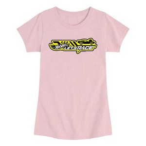 Girls' - Hot Wheels - Horizontal Chest Fitted Short Sleeve Graphic T-Shirt - 1 of 4