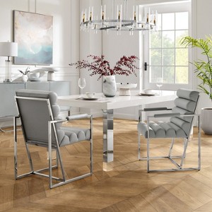 Inspired Home Dalia Dining Chair (Set of 2) - 1 of 4