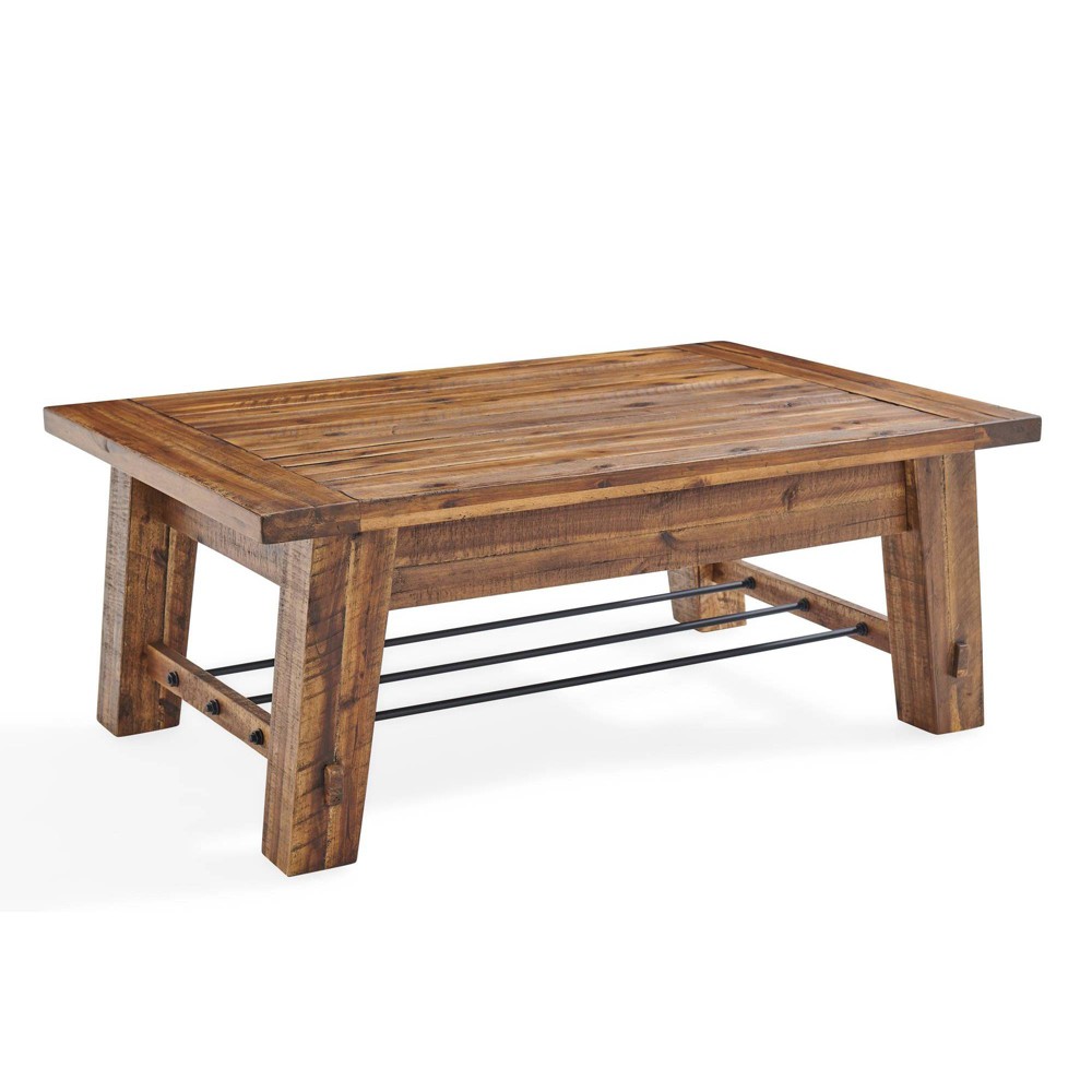 Photos - Coffee Table Durango Industrial Wood  Dark Brown - Alaterre Furniture