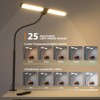 Itopfox LED Desk Lamp for Home Office, Eye-Care Architect Light with Clamp, Smart Double Head Computer Monitor Table Clip Lamp, Adjustable Flexible - 3 of 4