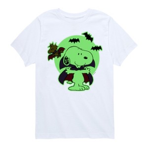 Boys' - Peanuts - Vampire Snoopy Short Sleeve Graphic T-Shirt - 1 of 4