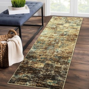Coucheta Area Rug Floor Cover Foldable Thin Living Room Bedroom Non Slip Carpet Non-Shedding & Easy Care Mat for Room Home Decor, Multi-Color & Size - 1 of 4
