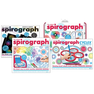 Spirograph – Cyclex Set – Art Kit – Rotating Stencil Wheel Creates  Countless Designs – for Ages 8+