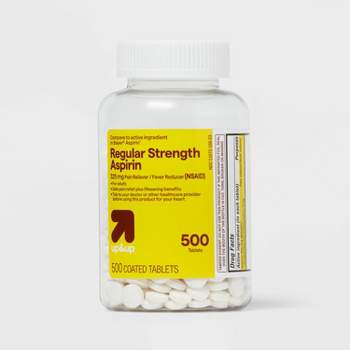 Aspirin (NSAID) Regular Strength Pain Reliever & Fever Reducer Coated Tablets - 500ct - up & up™