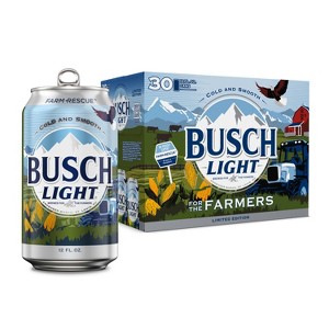 Busch Light American Lager Beer - 30pk/12 fl oz Cans - 1 of 4